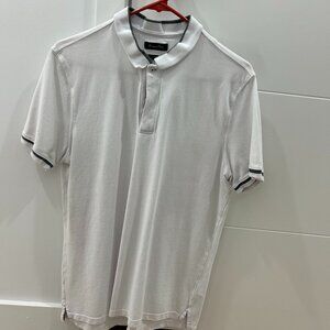 Massimo Dutti Men's Polo White Size L